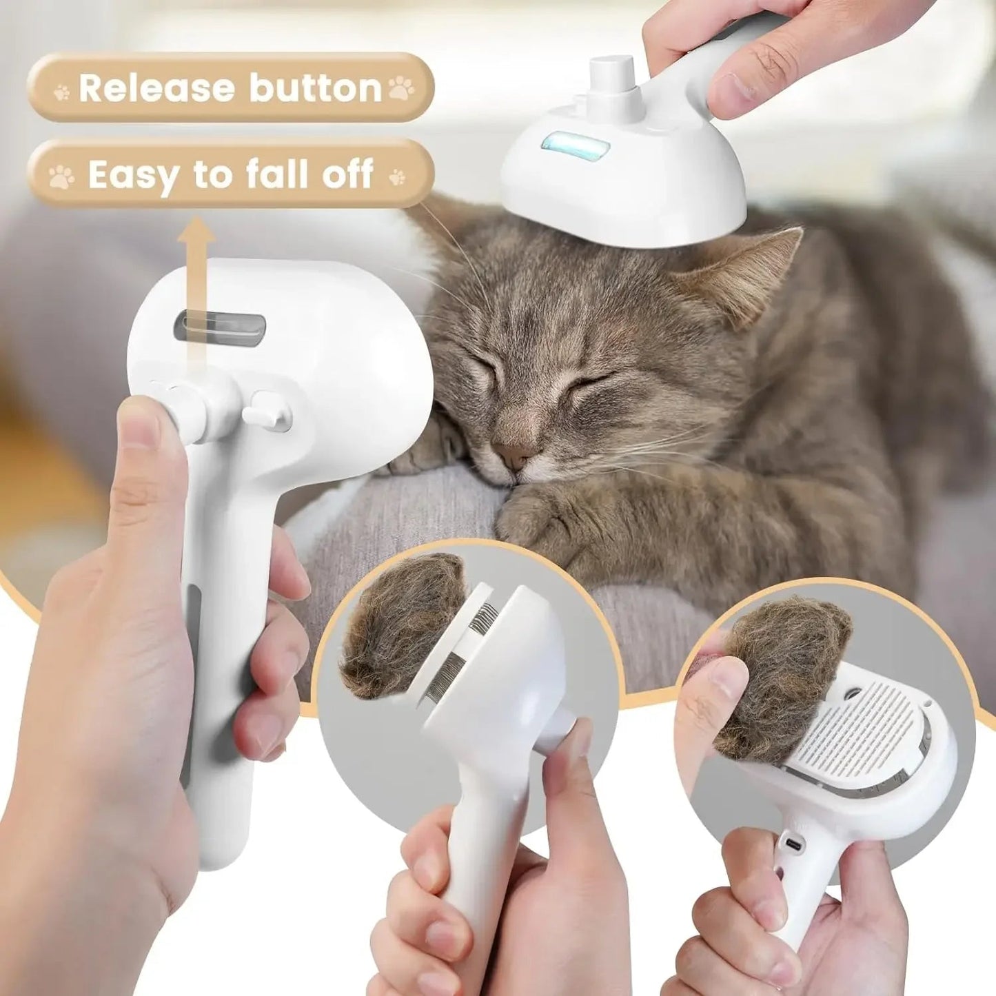 FurBuddy™– The Gentle Grooming Brush Pets Love